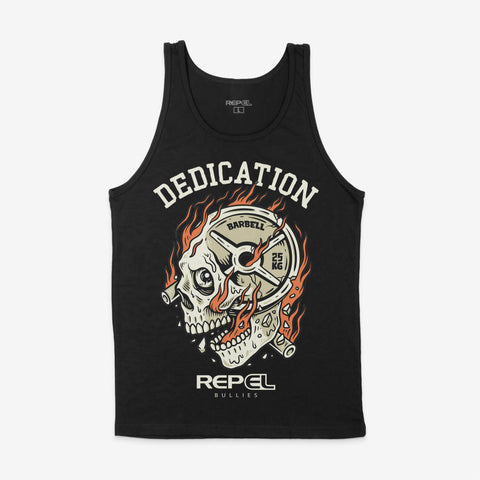 Dedication - Black Jersey Tank Top - Unisex
