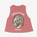 Dedication - Crop Racerback Tank