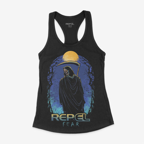 Repel Fear Racerback Tank Top - Black