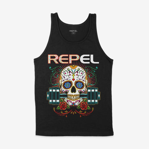 Day of the Dead - Black Jersey Tank Top - Unisex