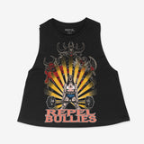 Driven By Demons - Crop Racerback Tank - Black