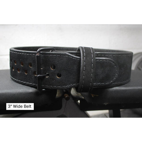 Pioneer Cut™ - Powerlifting Belt - Black Suede – Repel Bullies