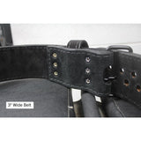 Pioneer Cut™ - Powerlifting Belt - Black Suede