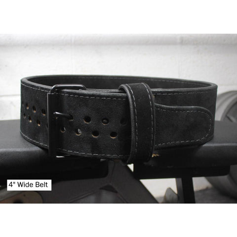 Pioneer Cut™ - Powerlifting Belt - Black Suede – Repel Bullies